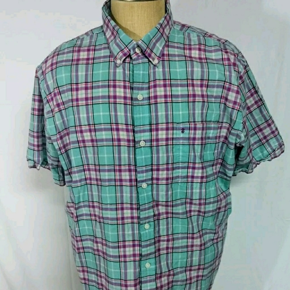 Izod Saltwater Dockside Chambray Light Blue, Pink,